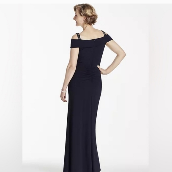 Patra Blue Ruched Dress - Picture 2 of 7